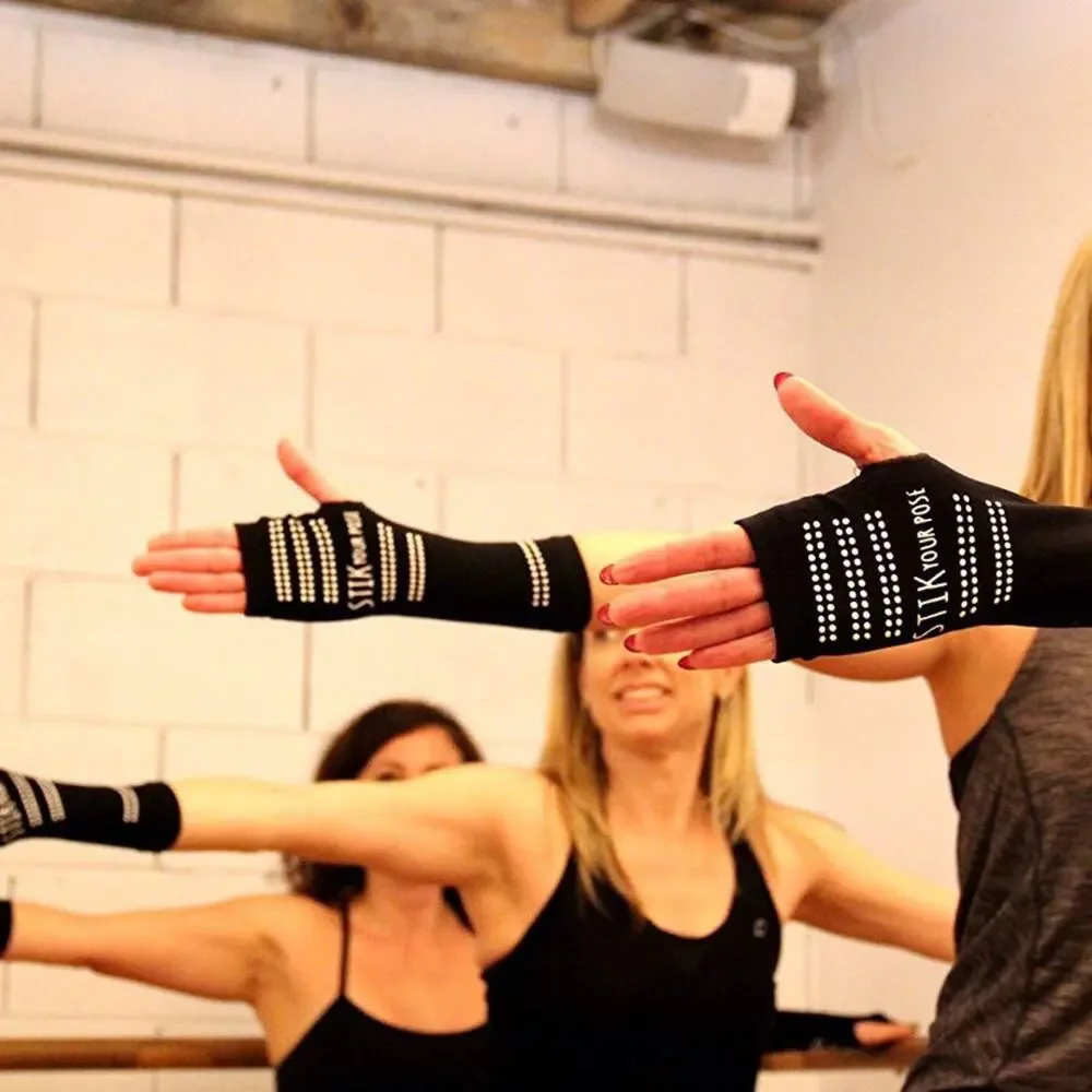 Barre Yoga Gloves Stik Your Pose Grippy Sleeves OS